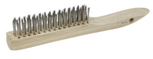 BRUSH SCRATCH SS  4X16 ROWS VORTEC PRO - Stainless Steel Wire